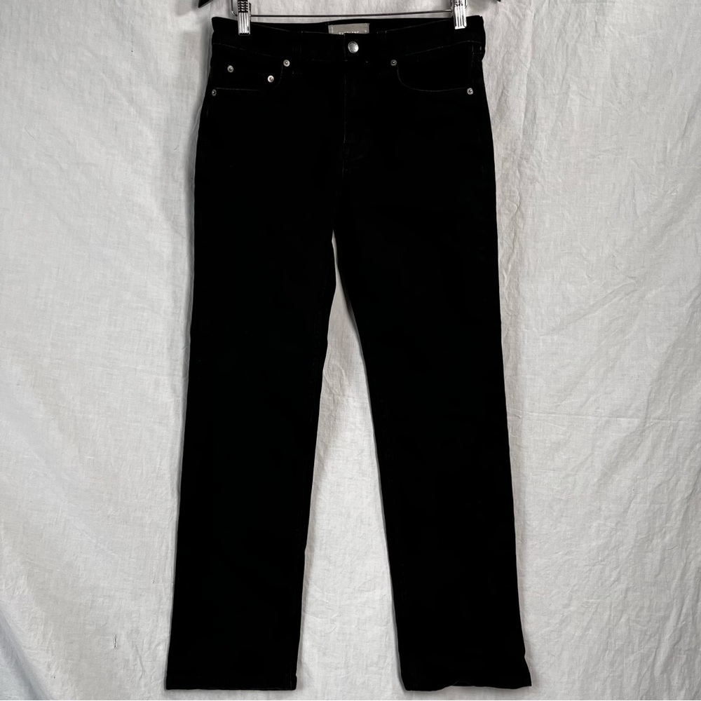 Everlane The Straight Fit Jean Womens 29x30 Black Denim Mid Rise Pants STAINED